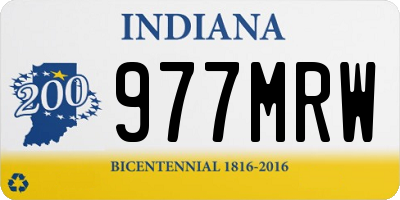 IN license plate 977MRW