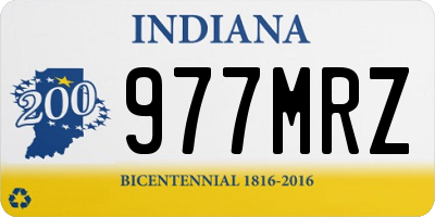 IN license plate 977MRZ