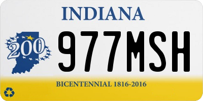 IN license plate 977MSH