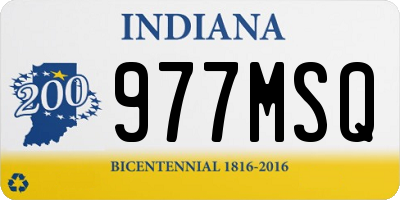 IN license plate 977MSQ