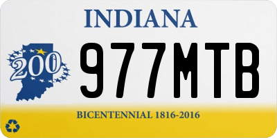 IN license plate 977MTB