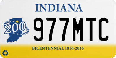 IN license plate 977MTC