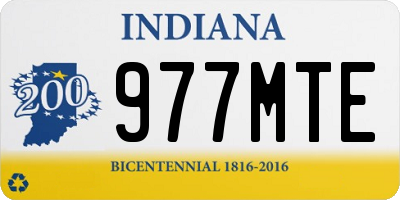 IN license plate 977MTE