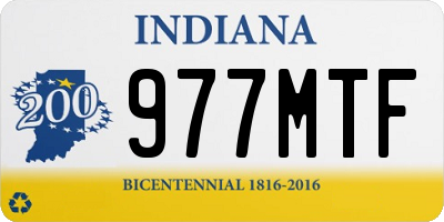 IN license plate 977MTF