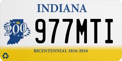 IN license plate 977MTI