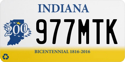 IN license plate 977MTK