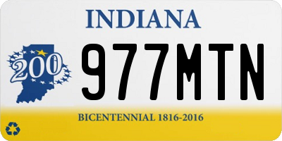 IN license plate 977MTN