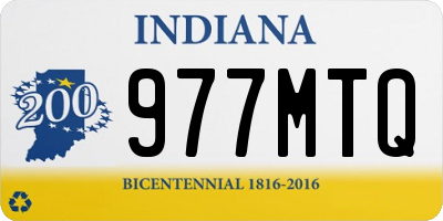 IN license plate 977MTQ
