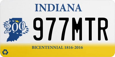 IN license plate 977MTR