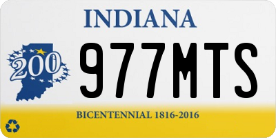 IN license plate 977MTS