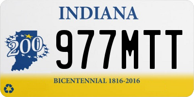 IN license plate 977MTT