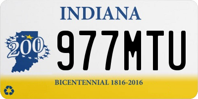 IN license plate 977MTU