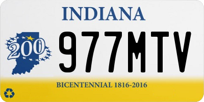 IN license plate 977MTV