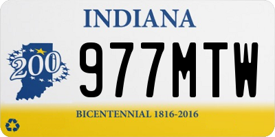 IN license plate 977MTW
