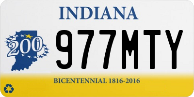 IN license plate 977MTY