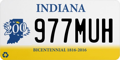 IN license plate 977MUH