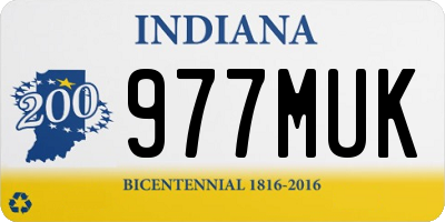 IN license plate 977MUK