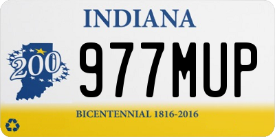 IN license plate 977MUP