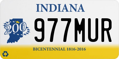 IN license plate 977MUR