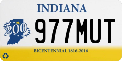 IN license plate 977MUT