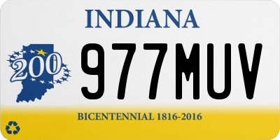 IN license plate 977MUV