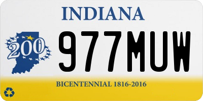 IN license plate 977MUW