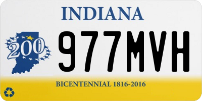 IN license plate 977MVH