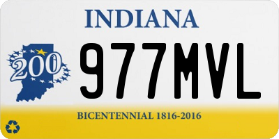 IN license plate 977MVL