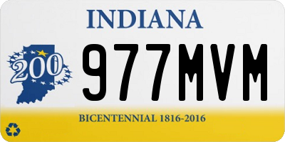 IN license plate 977MVM