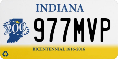 IN license plate 977MVP