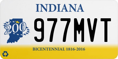 IN license plate 977MVT