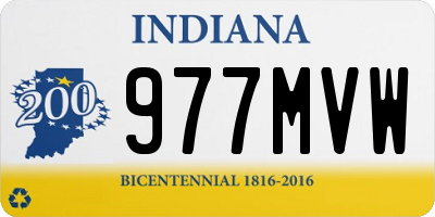 IN license plate 977MVW