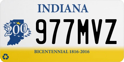 IN license plate 977MVZ