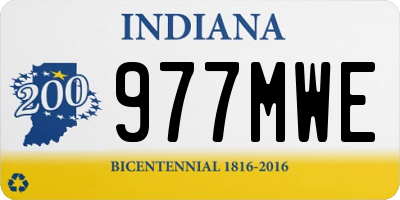 IN license plate 977MWE