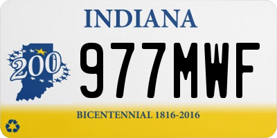 IN license plate 977MWF