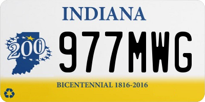 IN license plate 977MWG