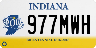 IN license plate 977MWH