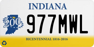 IN license plate 977MWL