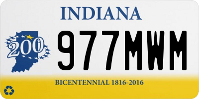 IN license plate 977MWM