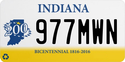 IN license plate 977MWN