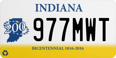 IN license plate 977MWT
