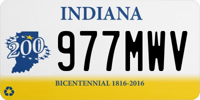 IN license plate 977MWV