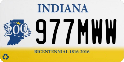 IN license plate 977MWW