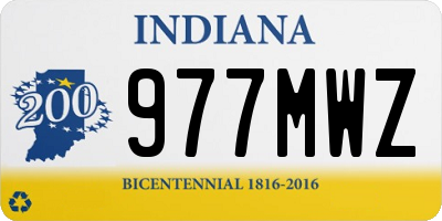 IN license plate 977MWZ