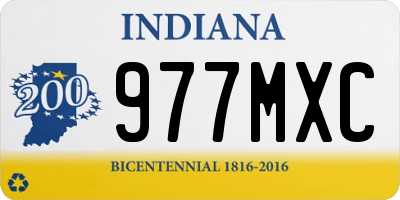 IN license plate 977MXC