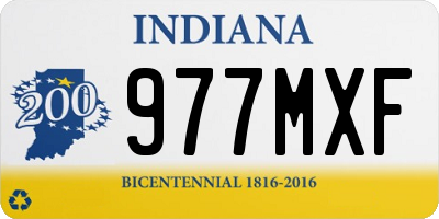 IN license plate 977MXF