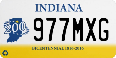 IN license plate 977MXG
