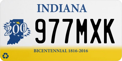 IN license plate 977MXK