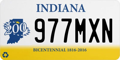 IN license plate 977MXN