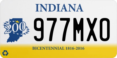 IN license plate 977MXO